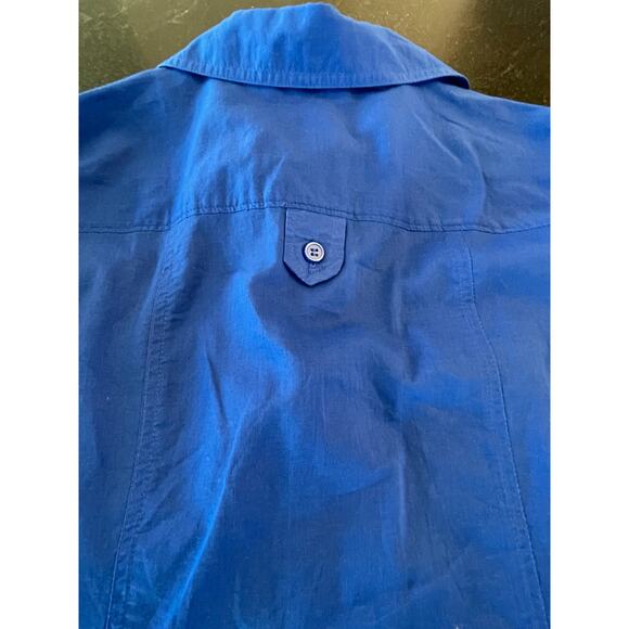 Chico's Blue long sleeve button up size 0 Small 100% Cotton - Picture 11 of 12